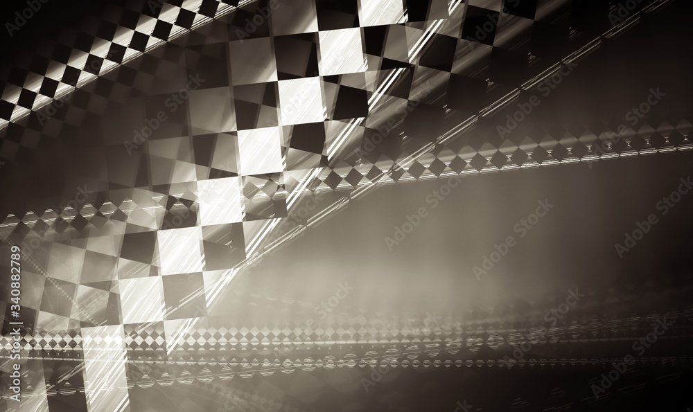 Unusual abstract background, stylized similar to the checkered flag ...