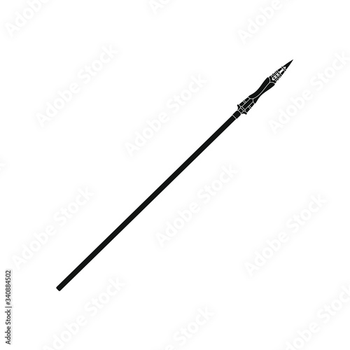 longinos spear is the weapon with which they killed jesus christ according to the christian religion, illustration for web and mobile design. photo