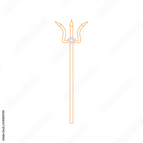 objects of mythological gods of Olympus, illustration for web and mobile design.