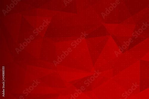 Polygon red color modern design geometric element vector abstract background for business or geometric web banner