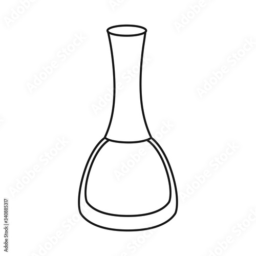 Isolated object of lacquer and bottle icon. Web element of lacquer and polish stock vector illustration.