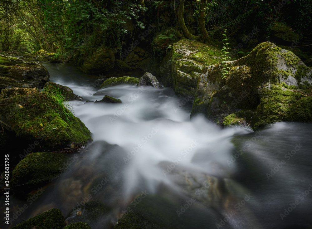 White Waters gnarled between Limestone Rocks White Waters gnarled between Limestone Rocks