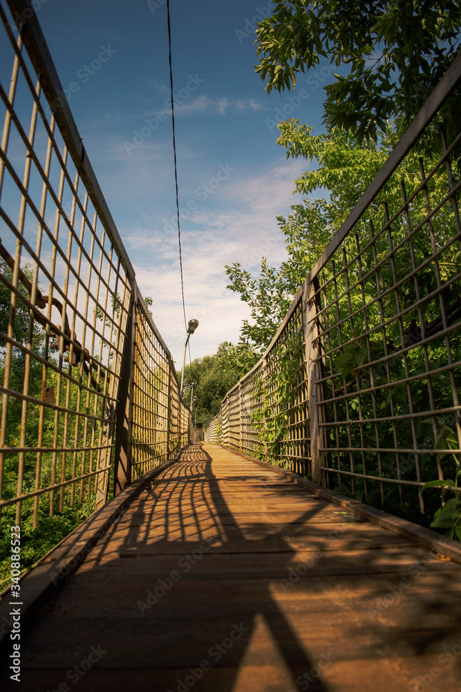Obraz premium Bridge at St. Sophia Cathedral in Polotsk in Belarus