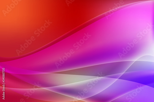 Wave gradient color abstract vector background