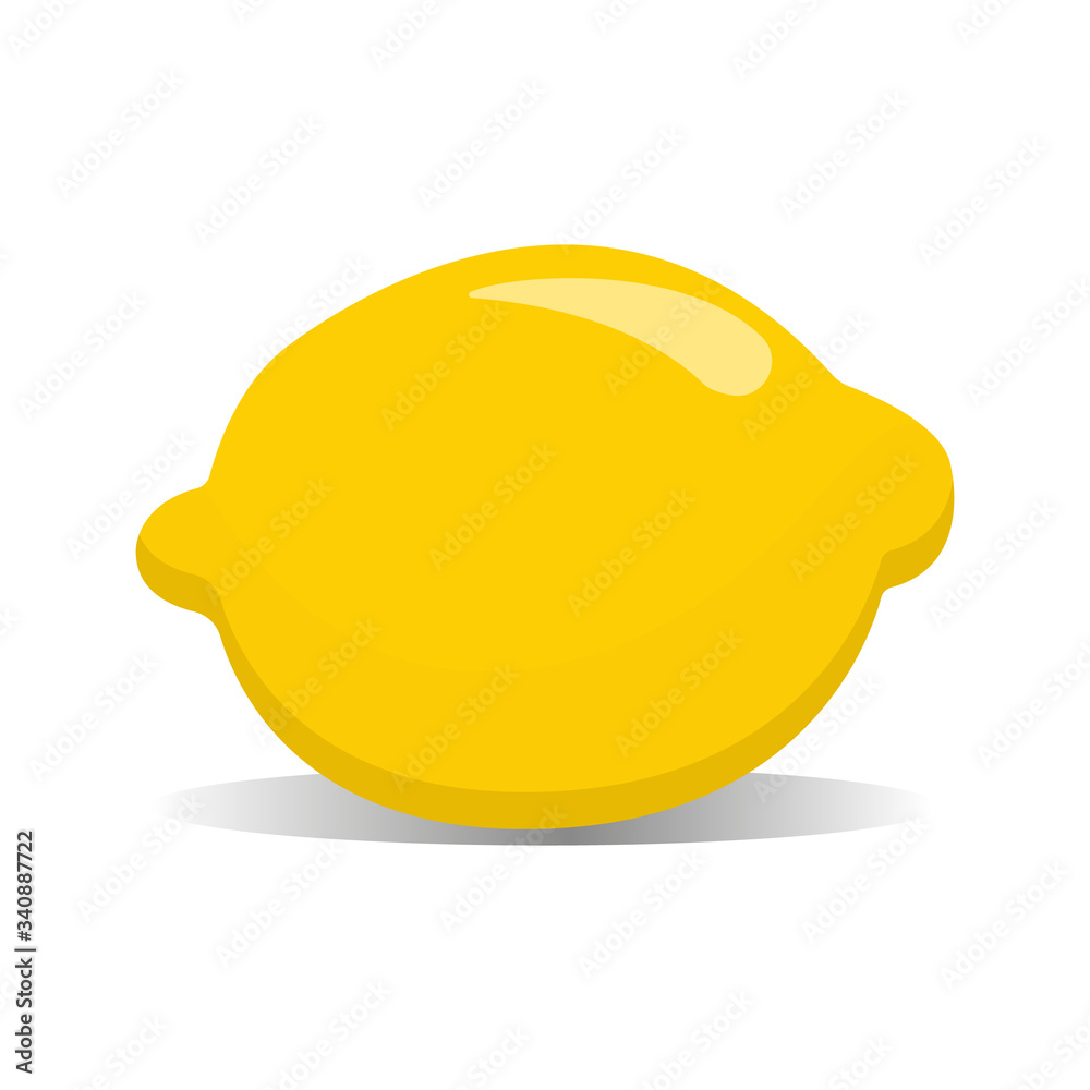 Lemon isolated on a white background. Element for menu design Lemon isolated on a white background. Element for menu design