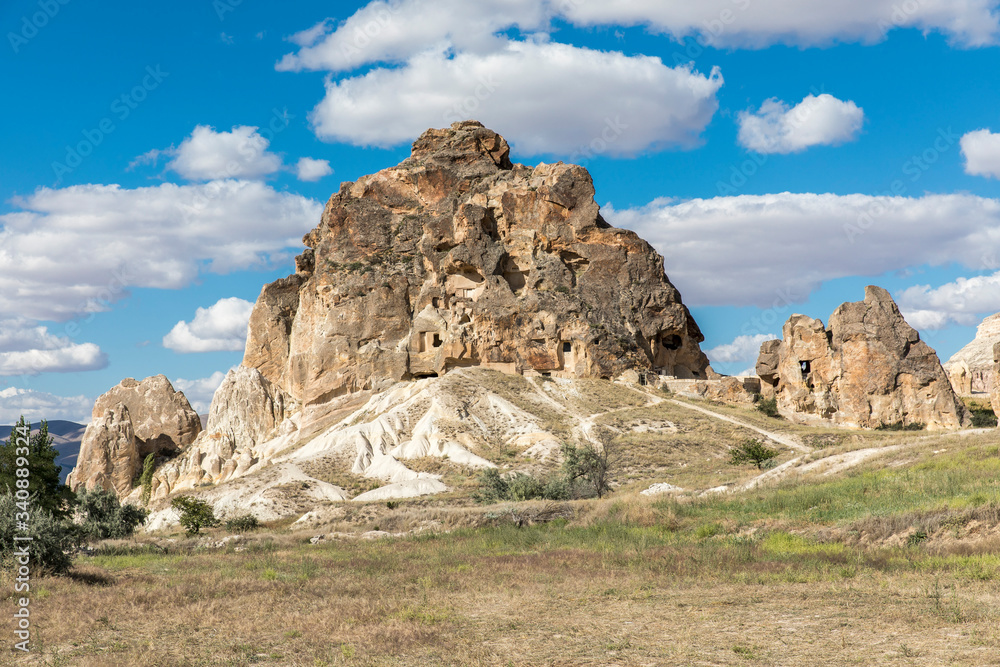 Fototapeta premium Volcanic tufa formations in Turkey's Cappadocia.