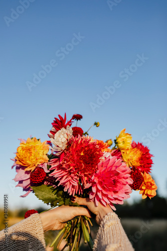 Bild auf Leinwand Beautiful flower bouquet
