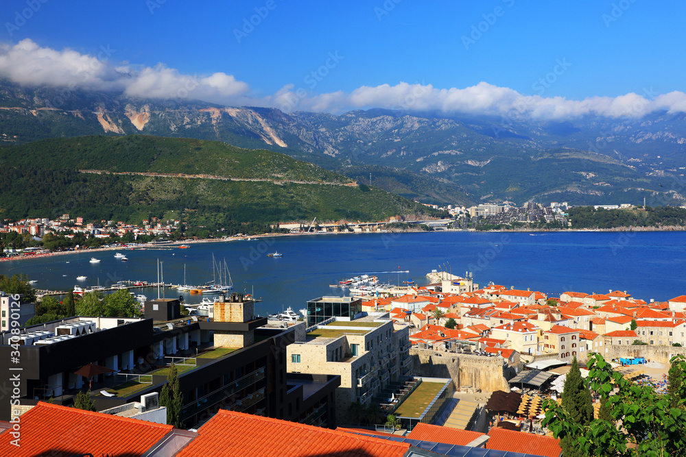 View of Budva resort in Montenegro