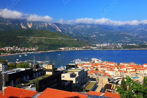 View of Budva resort in Montenegro