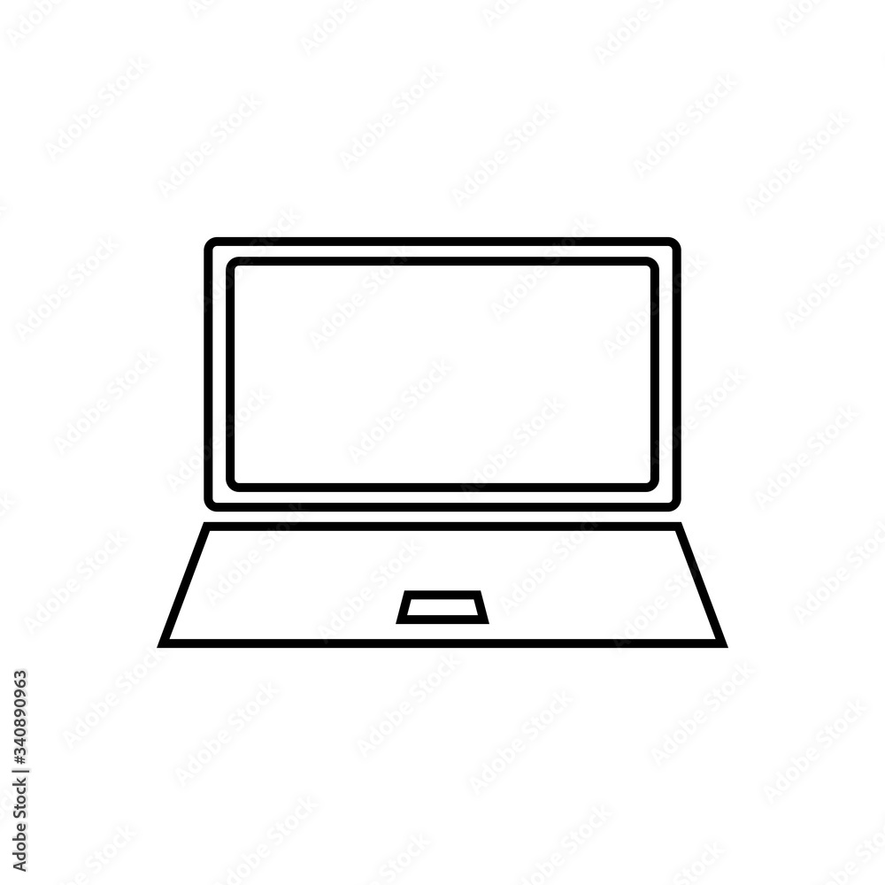 Laptop And Connection Icon Vector Design Template Laptop And Connection Icon Vector Design Template