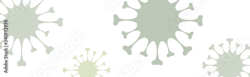 Vector illustration of background with virus symbol.