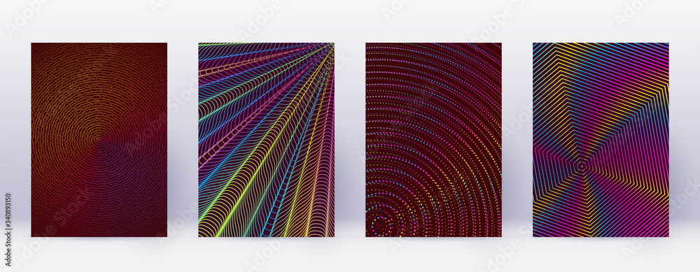 Art business card. Abstract lines modern brochure Art business card. Abstract lines modern brochure