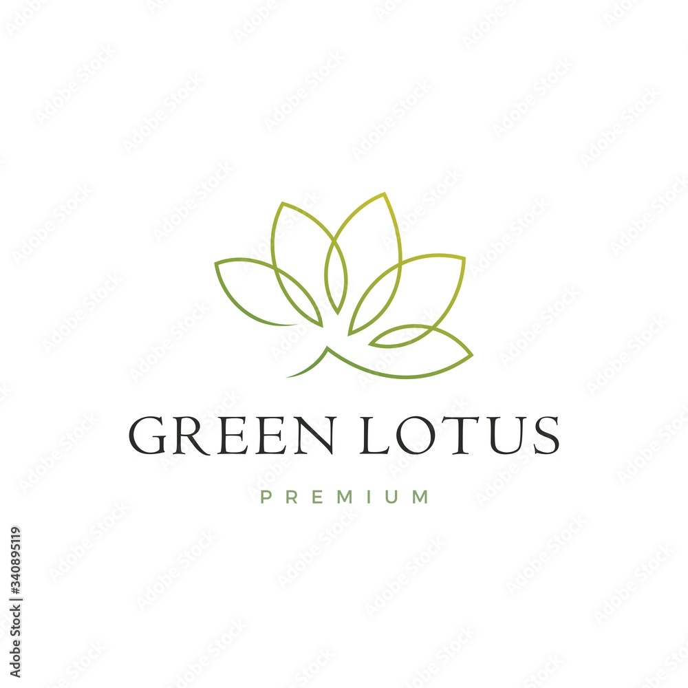 lotus leaf logo vector icon illustration lotus leaf logo vector icon illustration