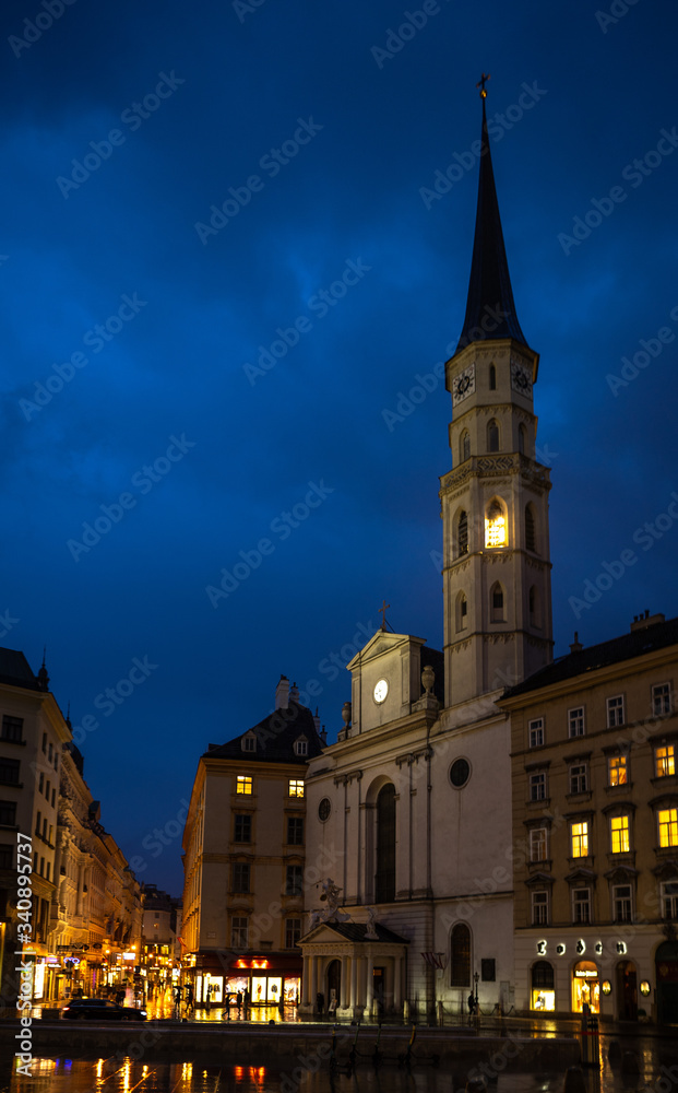 St. Michael's Church is one of the oldest churches in Vienna Austria and also one of its few remaining Romanesque buildings.