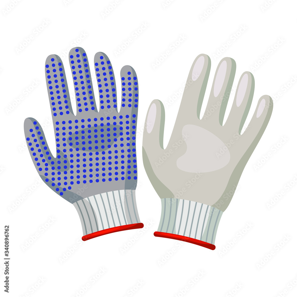 Naklejka premium Rubber glove vector icon.Cartoon vector icon isolated on white background rubber glove.