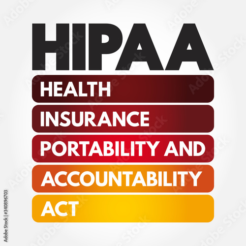 HIPAA - Health Insurance Portability and Accountability Act acronym, concept background