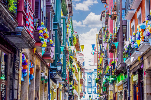 Callejón de la ciudad de San Sebastián  photo