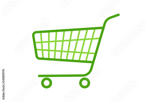 Shopping cart icon. Trolley sign. Shop and retail symbol. Vector illustration.