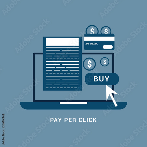 Pay per click internet advertising model