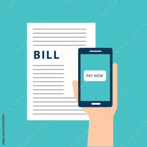 Mobile bill payment concept