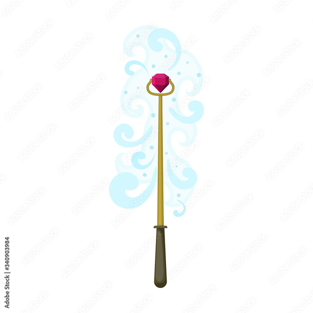 Magic wand vector icon.Cartoon vector icon isolated on white background magic wand. Magic wand vector icon.Cartoon vector icon isolated on white background magic wand.