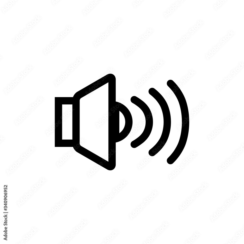 Sound Icon Vector Design Template Sound Icon Vector Design Template