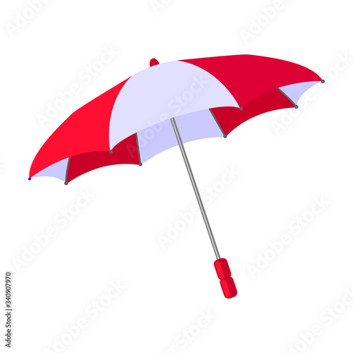 Umbrella vector icon.Cartoon vector icon isolated on white background umbrella.