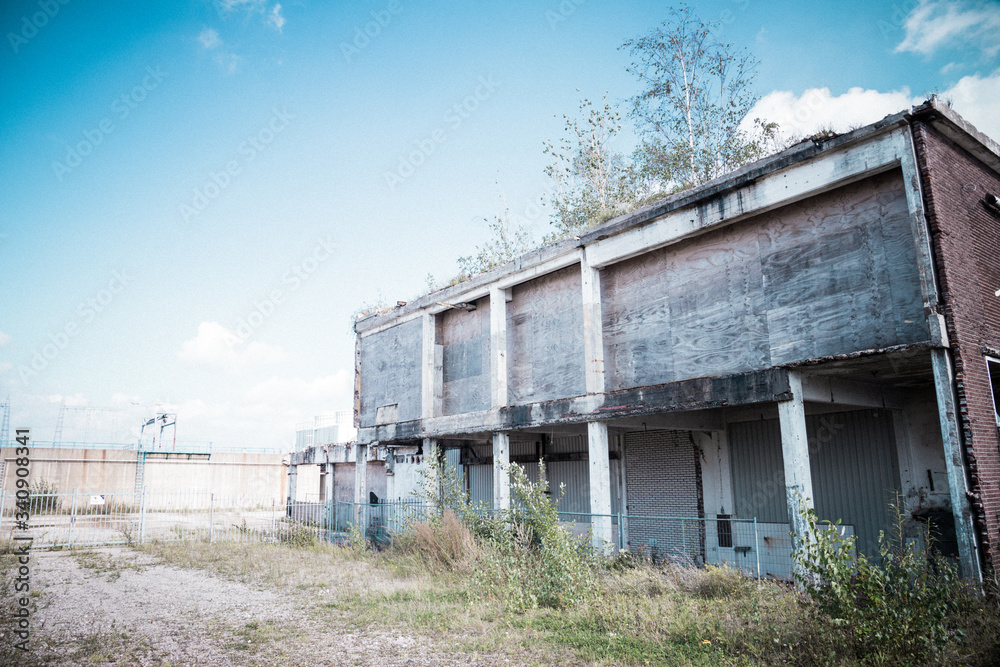 Abandoned buildings near power plant 2
