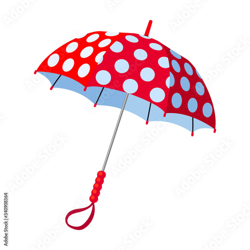Umbrella vector icon.Cartoon vector icon isolated on white background umbrella.