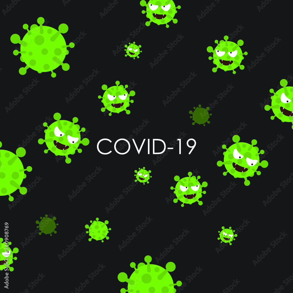 Illustration of Coronavirus cells
