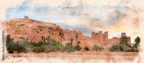Φωτογραφία Ait Ben Haddou (Ait Benhaddou) is a fortified city on the former caravan route