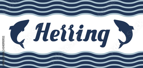 Background with herring fish. Pacific sardine.
