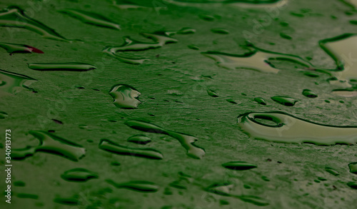 drops on concrete for abstract background