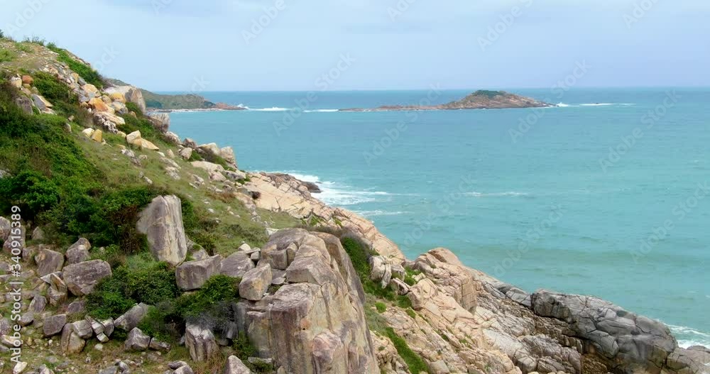 view of the coast of crete greece