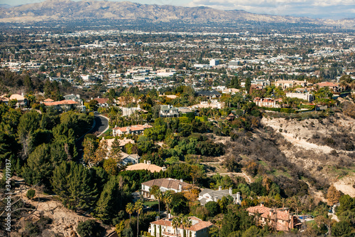 aerial view of the city. California. LA. Los Angeles. 