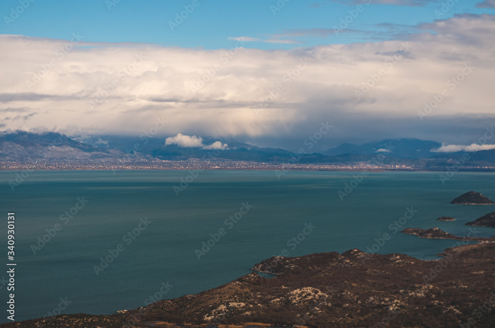 Aerial View of the Lake Skadar, Montenegro Aerial View of the Lake Skadar, Montenegro