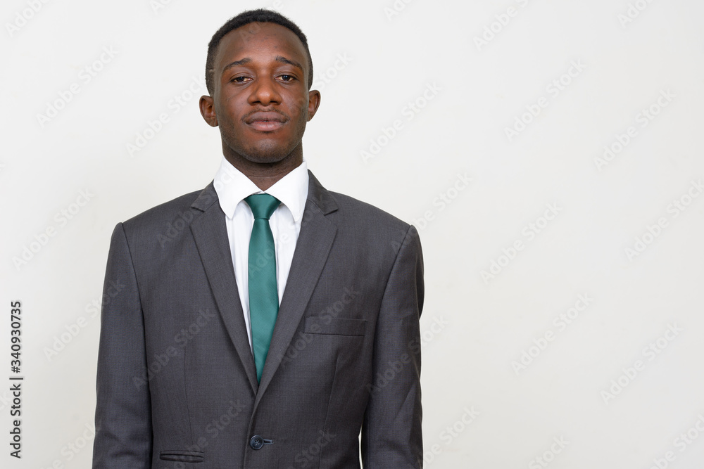 Portrait of young African businessman in suit Portrait of young African businessman in suit