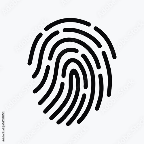 Finger Print single vector icon symbol