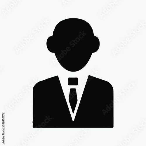 person single vector icon symbol