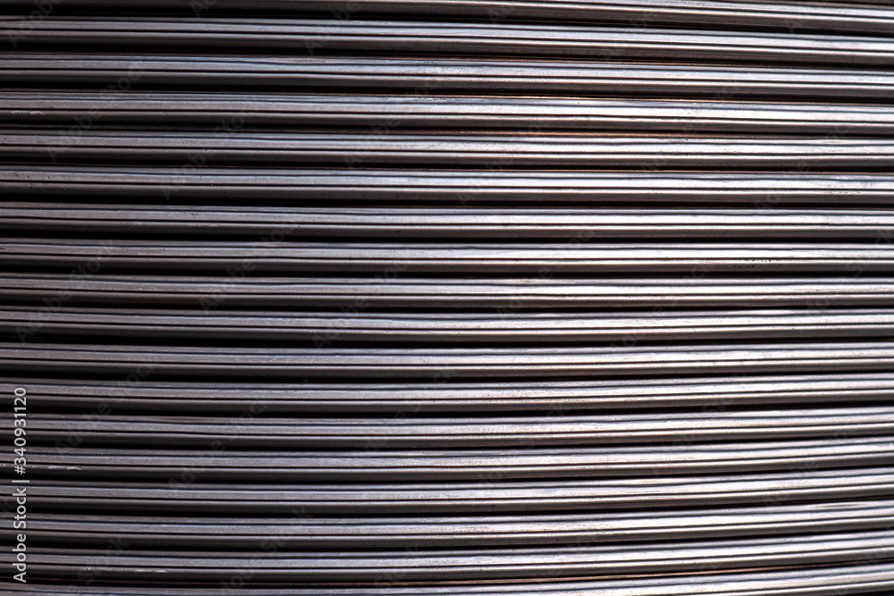 Obraz premium Close up metal texture wire background horizontal