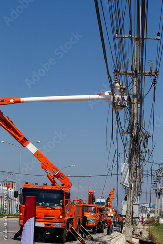 Installation of high voltage cables