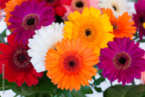 Flower bouquet in a vase isolated