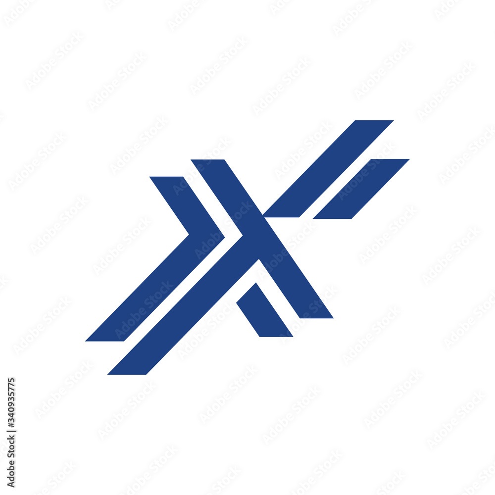 Letter X logo icon design template elements.
