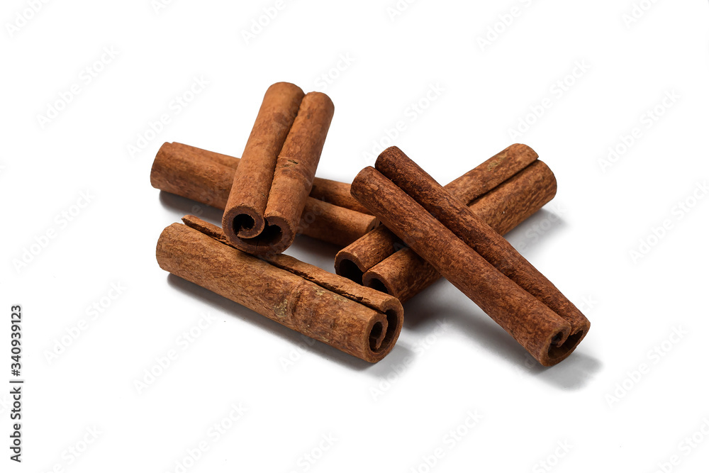 cinnamon sticks isolated on white cinnamon sticks isolated on white