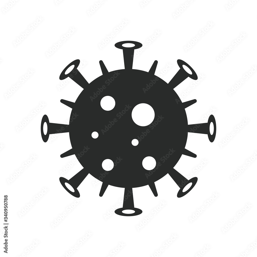 Obraz premium corona virus, bacteria icon vector deign illustration