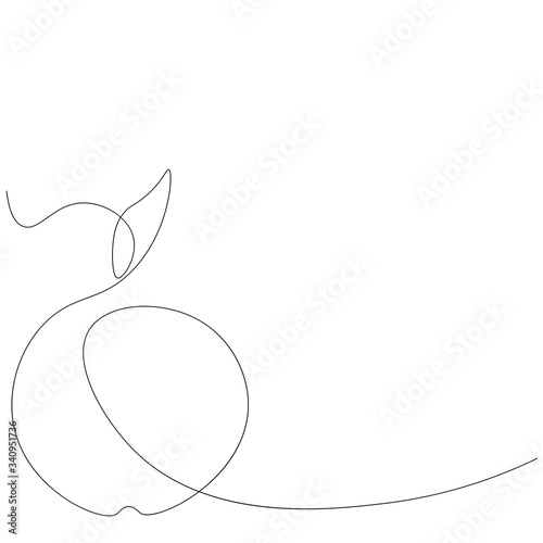 Apple fruit autumn background  vector illustration