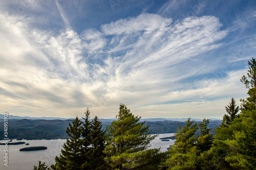 clouds over the lake