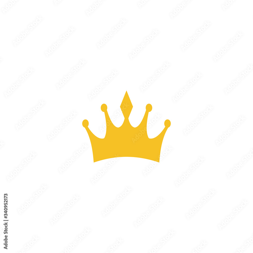 Obraz premium Crown icon design template vector isolated illustration