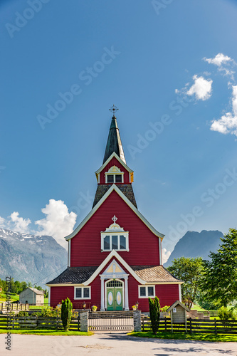 Kirche von Olden, Vestland, Norwegen