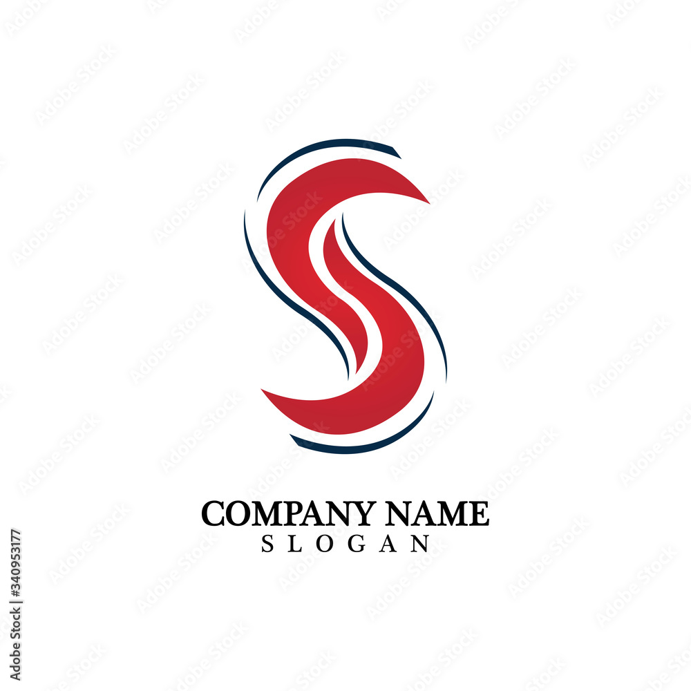 Business corporate letter S logo design vector. Business corporate letter S logo design vector.